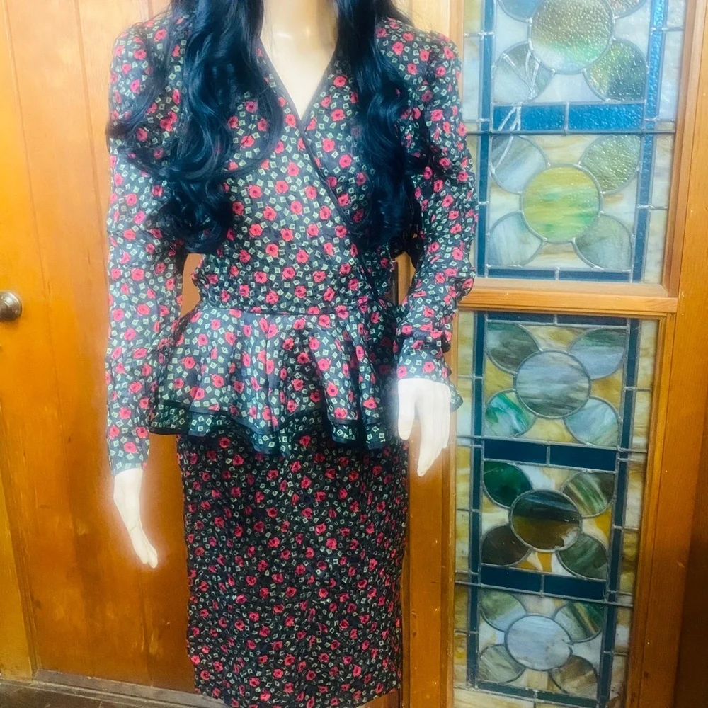 Vintage Joan Sparks for Daniel Barrett Dress 80s